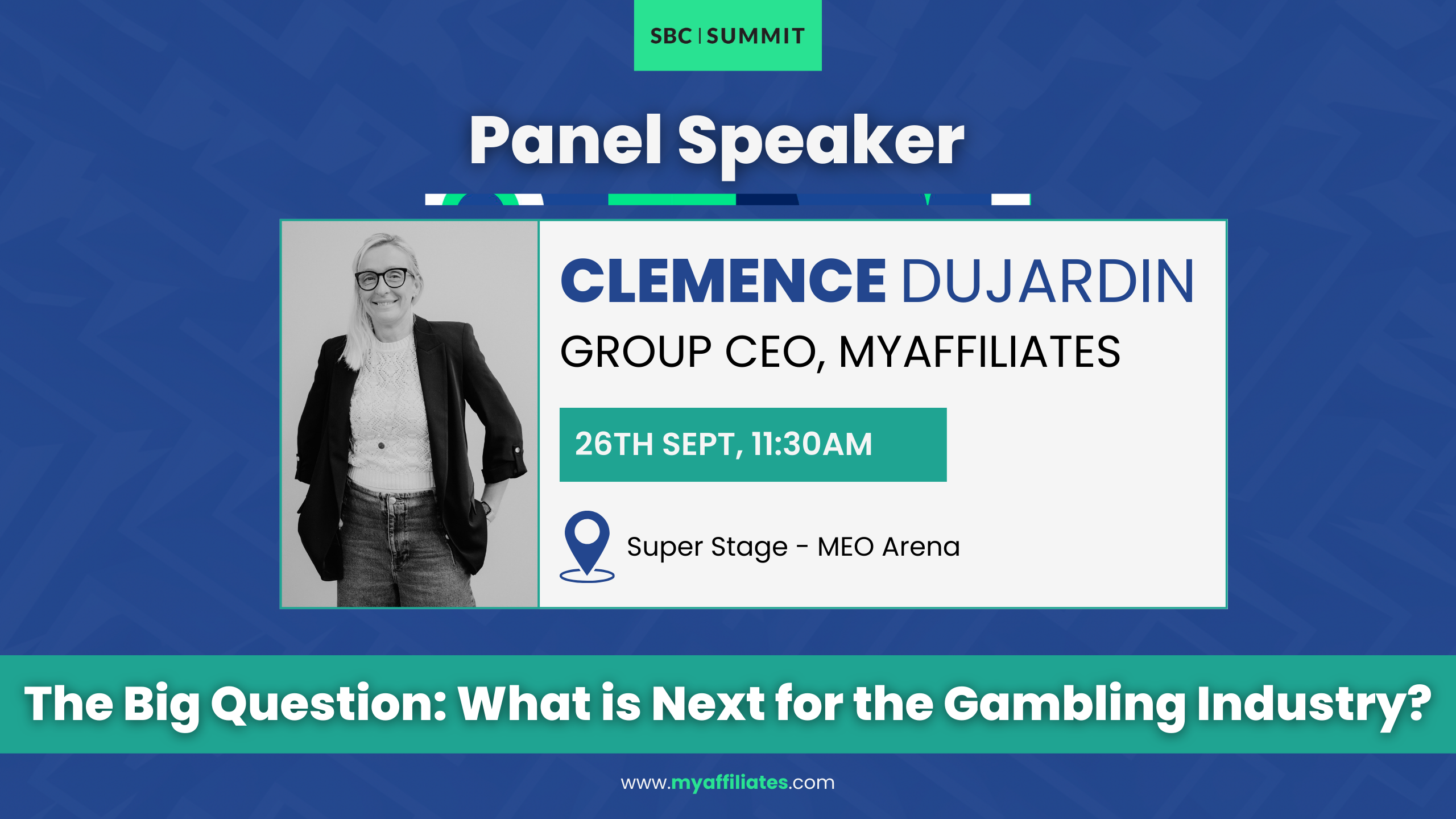 Clemence Dujardin, MyAffiliates Group CEO, to speak at SBC Lisbon to unveil ‘What is Next for the Gambling Industry’